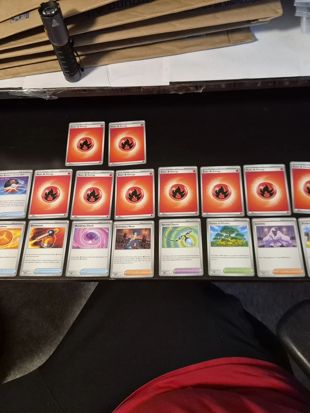 Pokemon Card Lot - Fire Energy & Trainer Cards Bulk5